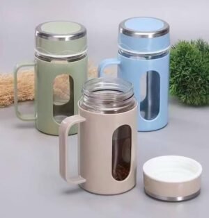 500 ML Double-Wall Borosilicate Glass Mug with & Handle - Image 5