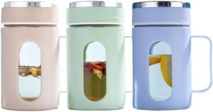 500 ML Double-Wall Borosilicate Glass Mug with & Handle - Image 2