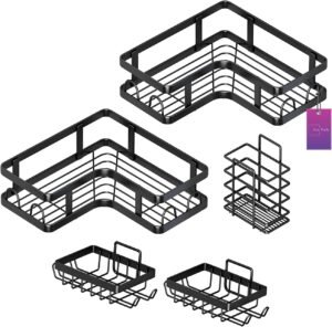 5-pieces Corner Shower Caddy Set - Image 4