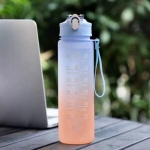 900 ml Summer New Large-Capacity Portable Rope Student Couple Plastic Water bottle - Image 3