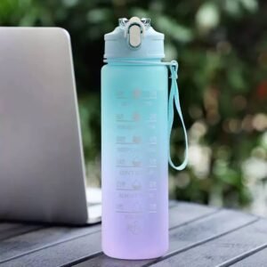 900 ml Summer New Large-Capacity Portable Rope Student Couple Plastic Water bottle - Image 2
