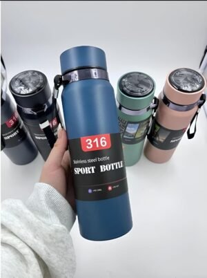 Sports Water Bottle, Stainless Steel, 800ml, With LED Temperature Display. - Image 4