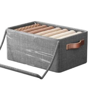 Folding Storage Box with & Transparent Lids Window