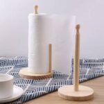 Wooden Standing Paper Towel Holder