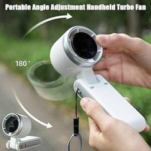 Portable Handheld Turbo Fan With Neck Rope (Rechargeable)