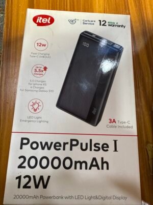 itel PowerPulse I 20000mAh with Type-C input and output ports. - Image 3