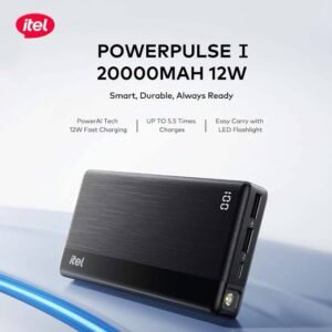 itel PowerPulse I 20000mAh with Type-C input and output ports. - Image 2
