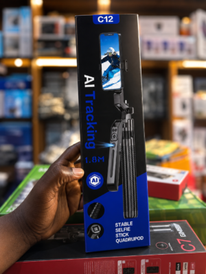 C12 AI Tracking Selfie Stick Tripod with a 1.8-meter extension length - Image 2