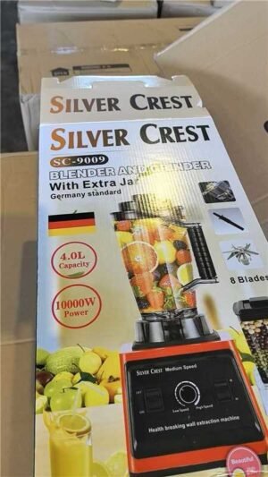 4.0L Silver Crest SC-9009 Commercial Blender & Grinder with Extra jar - Image 3