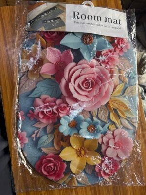 floral-patterned Silicone Bathroom Mat