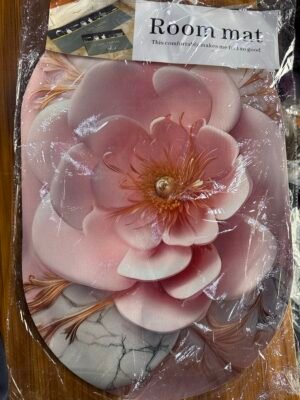 floral-patterned Silicone Bathroom Mat - Image 2
