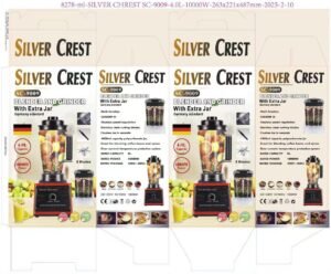 4.0L Silver Crest SC-9009 Commercial Blender & Grinder with Extra jar
