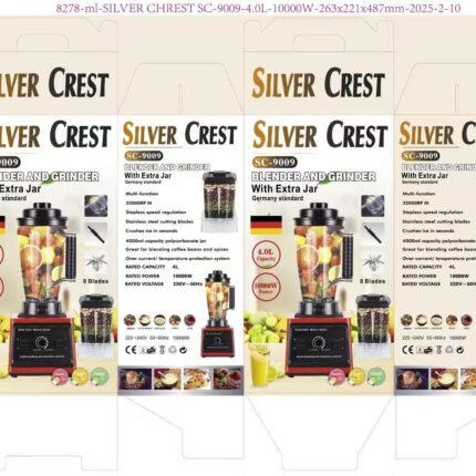 4.0L Silver Crest SC-9009 Commercial Blender & Grinder with Extra jar