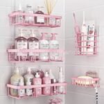 5 in 1 Pink shower caddy organizer
