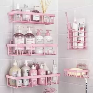 5 in 1 Pink shower caddy organizer - Image 2