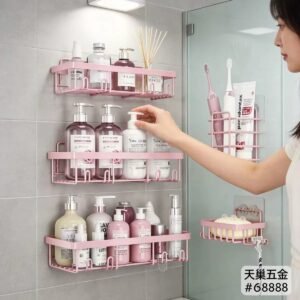 5 in 1 Pink shower caddy organizer - Image 3