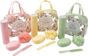 5psc travel set kit by Vintage French Roses