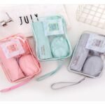 Portable travel toiletries kit