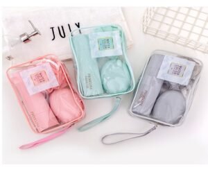 Portable travel toiletries kit