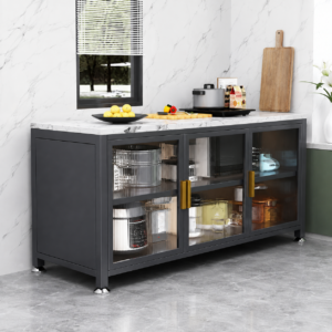 Slate Kitchen Storage Cabinet – Floor Standing Multi-Layer Cabinet - Image 5