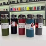 Double Stainless Steel Vacuum Insulated Hot & Cold Flask With Handle, Matte Mix Color