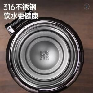 Double Stainless Steel Vacuum Insulated Hot & Cold Flask With Handle, Matte Mix Color - Image 4