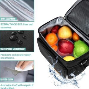 Leakproof Insulated Lunch Bag with Adjustable Strap for Adults - Image 5