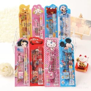 5-in-1 children's cartoon stationery (12psc)