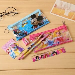 7psc Creative Cartoon Zipper Pencil Case Children Stationery Set (1 dozen, I.e 12psc) - Image 3
