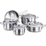 Korkmaz Tombik 9-Piece Stainless Steel Cookware (A-2000)