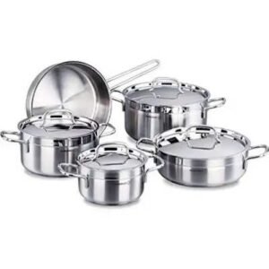 Korkmaz Tombik 9-Piece Stainless Steel Cookware (A-2000)