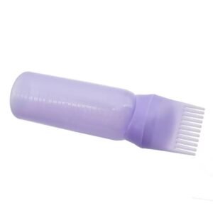 Clear root comb hair oil applicator bottle - Image 4