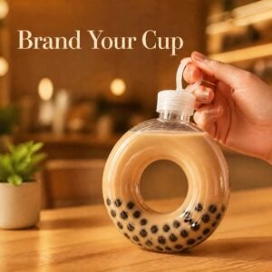 500ml donut-shaped plastic water bottle - Image 2