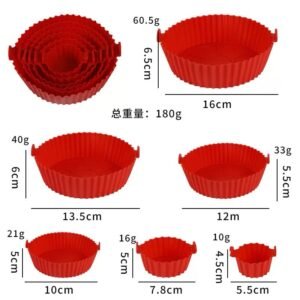 Reusable 6 in 1 silicone Airfryer liner - Image 4