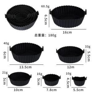 Reusable 6 in 1 silicone Airfryer liner - Image 3