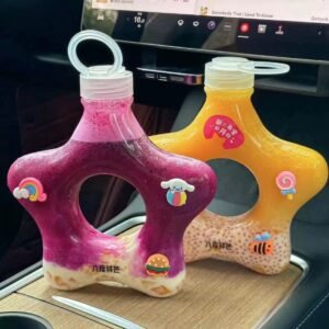 500ml Star doughnut  juice drink cup/bottle - Image 4