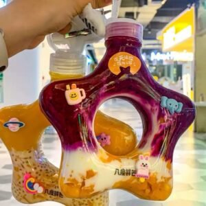 500ml Star doughnut  juice drink cup/bottle - Image 3