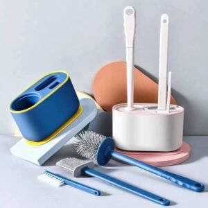 3 in 1 silicone toilet brush