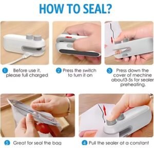 Rechargeable mini portable heat sealing machine - Image 2