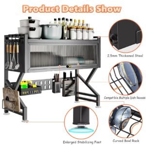 85cm Single dish drain rack with K-leg - Image 3