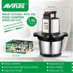 Avinas Av-1375 Smart Kitchen 7.5L Food Chopper and Fufu/Multipurpose Grinder