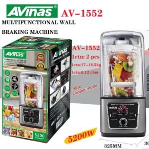 Avinas 5200W 5.2 Liters Commercial Blender With Sound Insulation | AV-1552